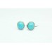Handcrafted Studs 925 Sterling Silver Natural Blue Turquoise Gem Stone 